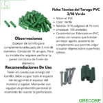 Tarugo pvc 316 verde