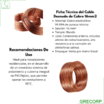 Cable desnudo de cobre 16mm2