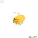 Enchufe Amarillo De 15A 2P+T Leviton Leviton