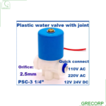 Válvula solenoide dispensadora de agua, 2 vías 14 in, 24Vdc PSC-3