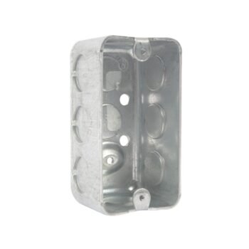 Caja Rectangular Metalica 4X2, Agujero 1/2